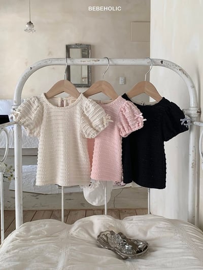 Bebe holic42｜(3m-18m) 公主泡泡袖上衣5