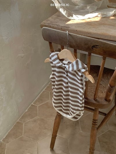 Bebe holic30｜(3m-18m) 雙色無袖套裝7