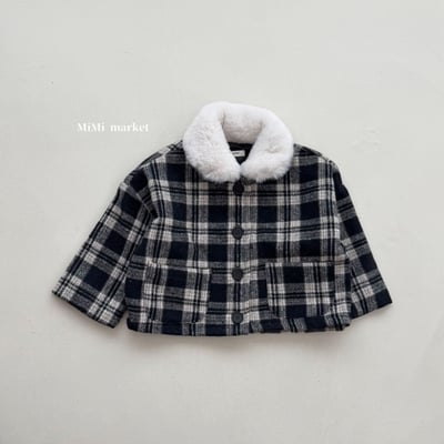 mimi market16 (65-85cm)  格子鋪棉外套4