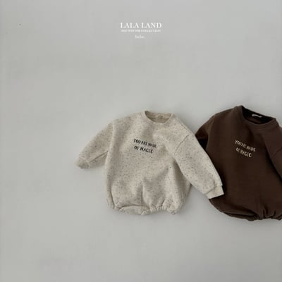 lala land14｜(60cm-83cm) 2色簡約英字內刷毛包屁衣16