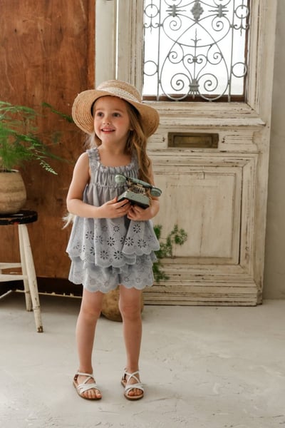 FLO10｜(75-140) 花邊鏤空細肩衣21