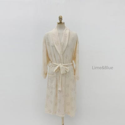 LIME&BLUE25｜(90-112cm MOM)  小熊親子綁帶睡袍7