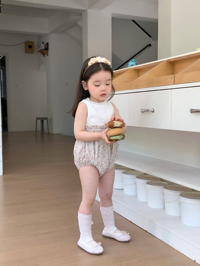 JE52｜(66-100cm) 無印花邊包屁衣/套裝18