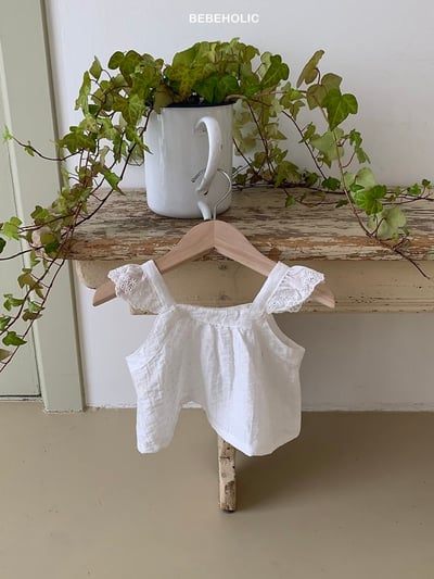 Bebe holic32｜(3m-18m) 碎花精靈袖上衣10