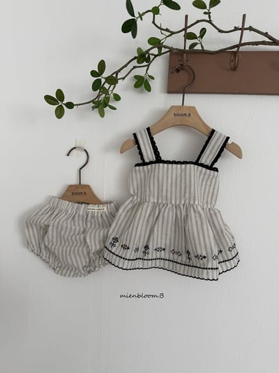 Bloom.b40｜(0m-18m) 線條燈籠包屁褲4