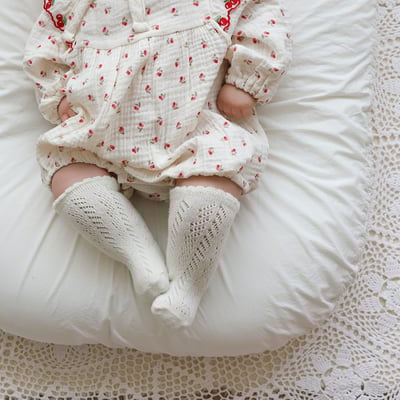 LEMONADE05｜(55cm-85cm) 2色滿版櫻桃/碎花包屁衣含帽子25