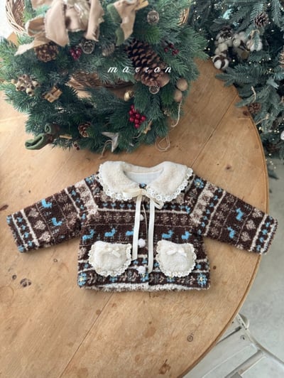 Marron 68｜(1y-6y) 雪花刷毛開襟外套19