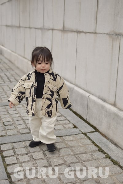 GURU GURU16｜(6m-24m) 2色印花夾層棉外套5