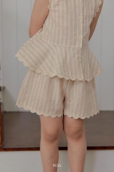 ROA02｜(6m-18m) 2色蕾絲波浪邊套裝14