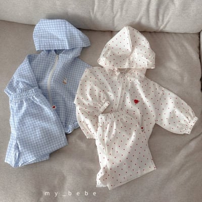 my_bebe21｜(80-120cm) 拉鍊連帽外套褲子套裝13