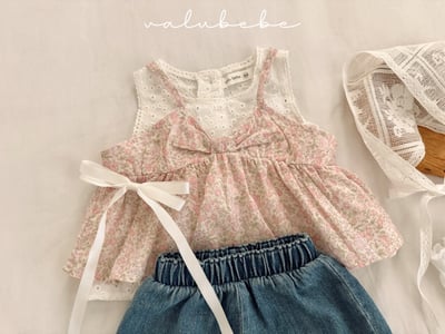 Valubebe 02｜(65-90cm) 緞帶細肩娃娃衣5