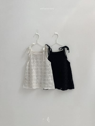 Atomeme08｜(70-110) 針織綁帶洋裝1