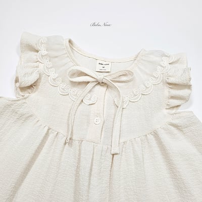 bebe nine42  (65cm-115cm) 2色氣質蕾絲領洋裝8