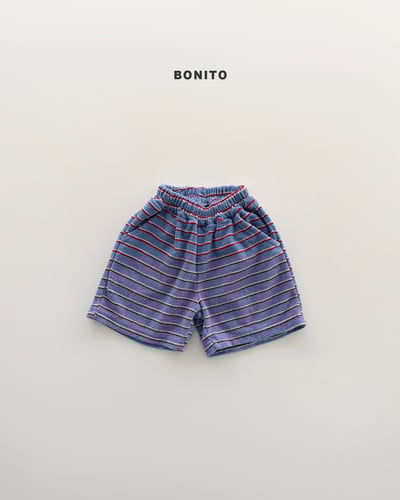 Bonito30｜(75cm-125cm) 2色休閒線條毛圈褲3