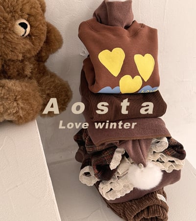 AOSTA65｜(6m-5y) 毛球連帽斗篷12