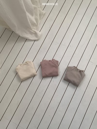 Bebe holic33｜(3m-18m) 木耳邊上衣10