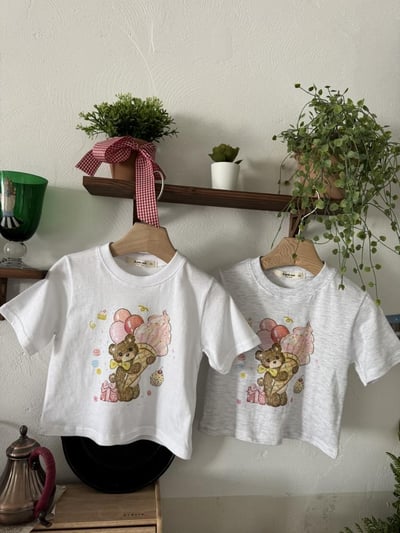LePetitmot14｜(80-125cm) 冰淇淋熊上衣1