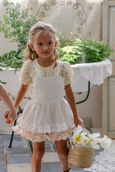 FLO19｜(75-140) 鏤空泡泡袖上衣16