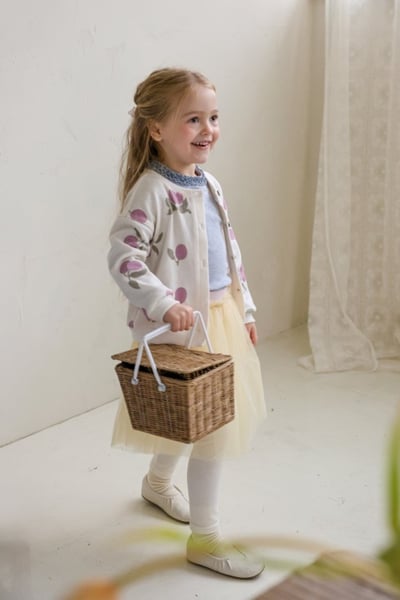 FLO22｜(75-140) 3色滾邊抓皺領上衣16