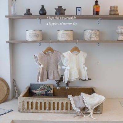 M-KIDS19｜(55-95cm) 2色蕾絲花邊荷葉針織背心10