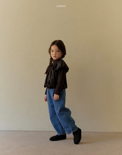 Lindo43｜(80cm-125cm) 絲絨抓皺短袖上衣11