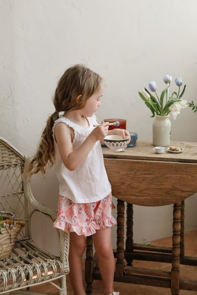 FLO26｜(75-140) 蕾絲胸皺背心6