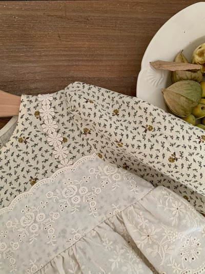 JE616｜(66cm-90cm) 碎花蕾絲背心設計包屁衣18