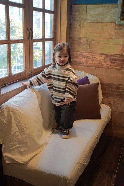 onu 45｜(70cm-115cm) 磨毛多條紋上衣20