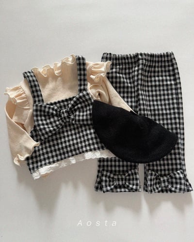 AOSTA25｜(6m-5y) 蝴蝶結小喇叭褲14