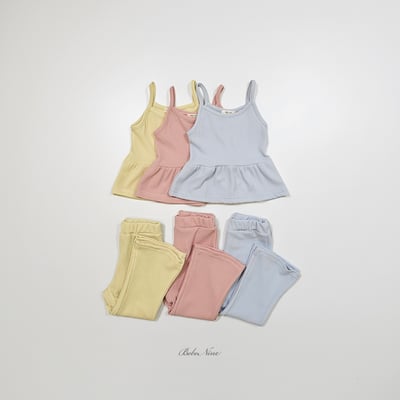 bebe nine28  (65cm-115cm) 3色細肩蛋糕裙套裝3