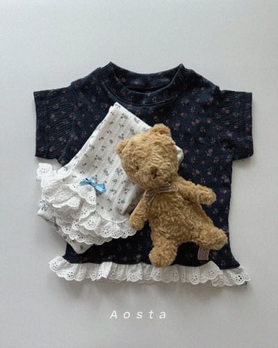 AOSTA25｜(6m-5y) 3款碎花蕾絲裙邊上衣18