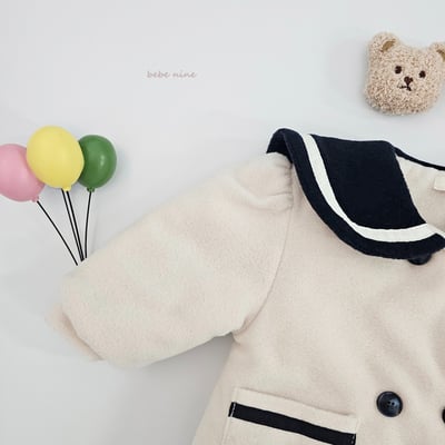 bebe nine30 (65cm-115cm) 1色海軍排釦大衣外套15