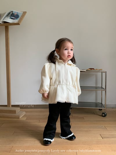 JE 634｜(80-110cm)  蕾絲絨毛長褲7