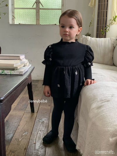 JE573｜(66-90cm) 赫本風公主袖包屁衣9