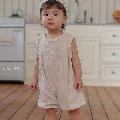 bebe nine16  (6m-24m) 3色彈力蕾絲連身服10