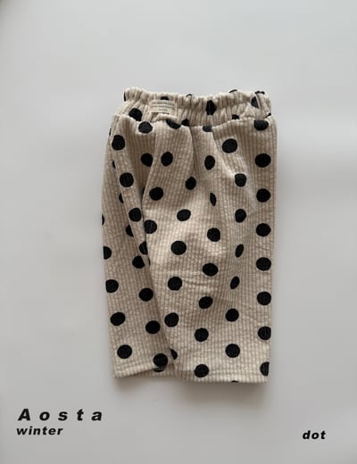 AOSTA51｜(6m-5y) 經典燈芯絨印花長褲11