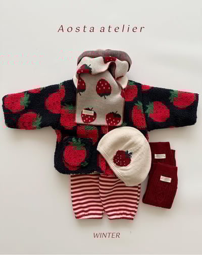 AOSTA05｜(6m-5y) 印花針織圍巾15