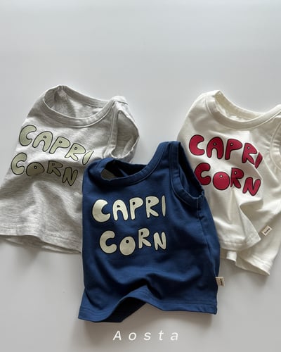 AOSTA57｜(6m-5y) 3款英文字母無袖背心2