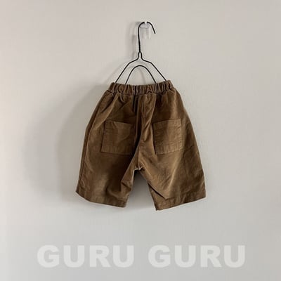 GURU GURU20｜(6m-24m) 2色素面口袋直筒長褲3