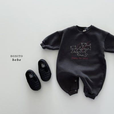 Bonito70｜(3m-18cm) 小狗印花連身衣10