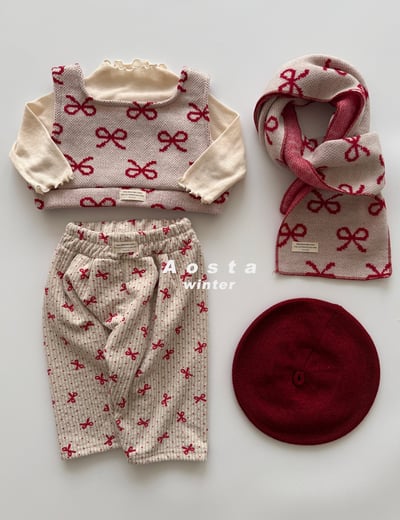 AOSTA51｜(6m-5y) 經典燈芯絨印花長褲25