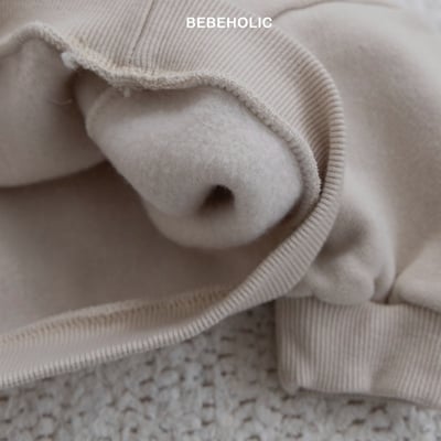 Bebe holic46｜(3m-18m) 拼布內刷毛休閒上衣3