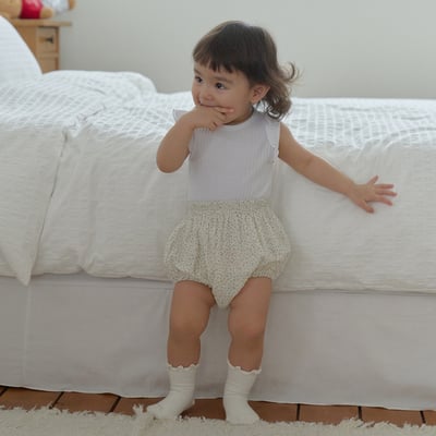 bebe nine10  (6m-24m) 4色可愛小碎花包屁褲15