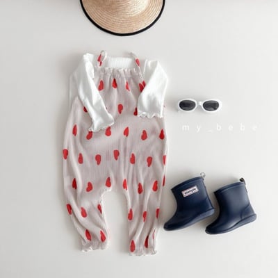 my_bebe18｜(80-110cm) 褶皺細肩連身褲13