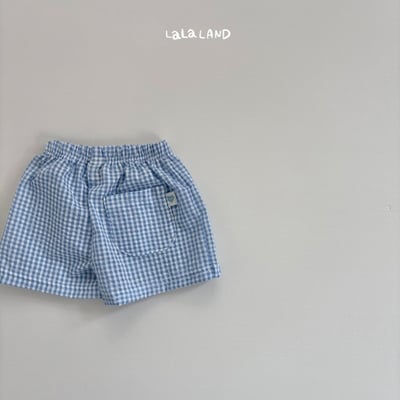 lala land66｜(75-120cm) 4色格紋短褲21