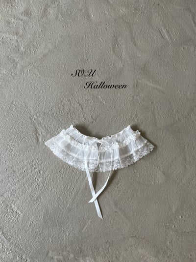 SO.U19｜(Free)  蕾絲花配件腰小裙1