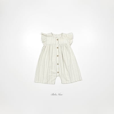 bebe nine32  (6m-24m) 2色簡約線條連身服3