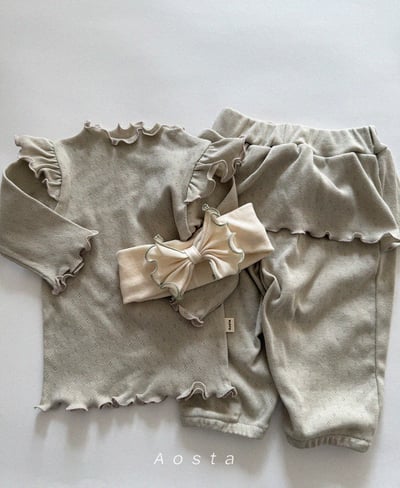 AOSTA19｜(6m-5y) 滾邊蝴蝶結髮帶14