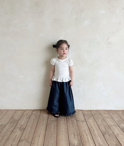 Azalea14｜(78-118cm) 荷葉邊寬腿長褲7