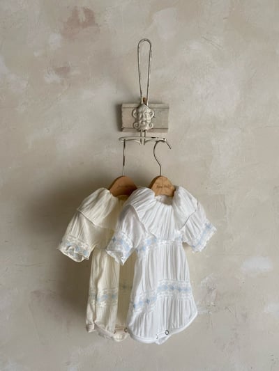 Anne Shirley37｜(3m-22m) 2色浪漫蕾絲設計包屁衣3